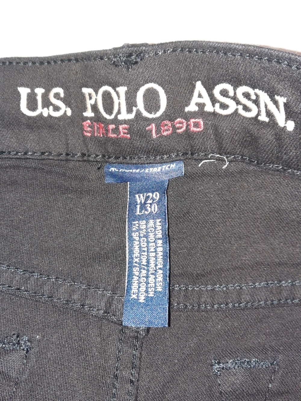 U.S. Polo Assn. Women’s Straight Leg Jeans - Black - Picture 2 of 9